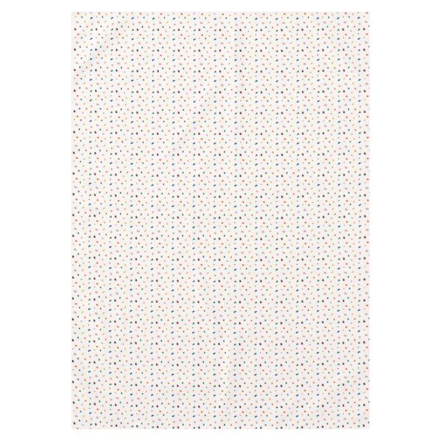 Boho Green Orange Terrazzo Printtablette Tischdecke (Vorderseite)