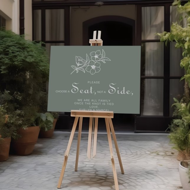 Boho Green wählt einen Platz und keine Hochzeit Poster (Von Creator hochgeladen)