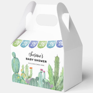 Boho Greenery Taco Fiesta Cactus Baby Shower Geschenkschachtel