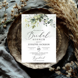 Boho Greenery und Gold Bridal Dusche Einladung