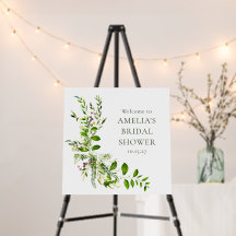 Boho Greenery Watercolor Brautparty Willkommen