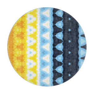 Boho Groovy Geometrische Abstrakte AroAce Pride-Fl Schneidebrett