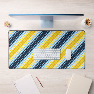 Boho Groovy Geometrische Abstrakte AroAce Pride-Fl Schreibtischunterlage
