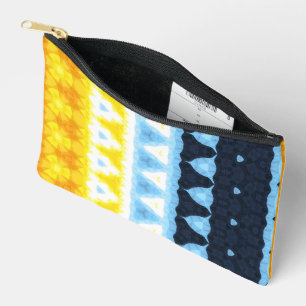 Boho Groovy Geometrische Abstrakte AroAce Pride-Fl Zubehörtasche