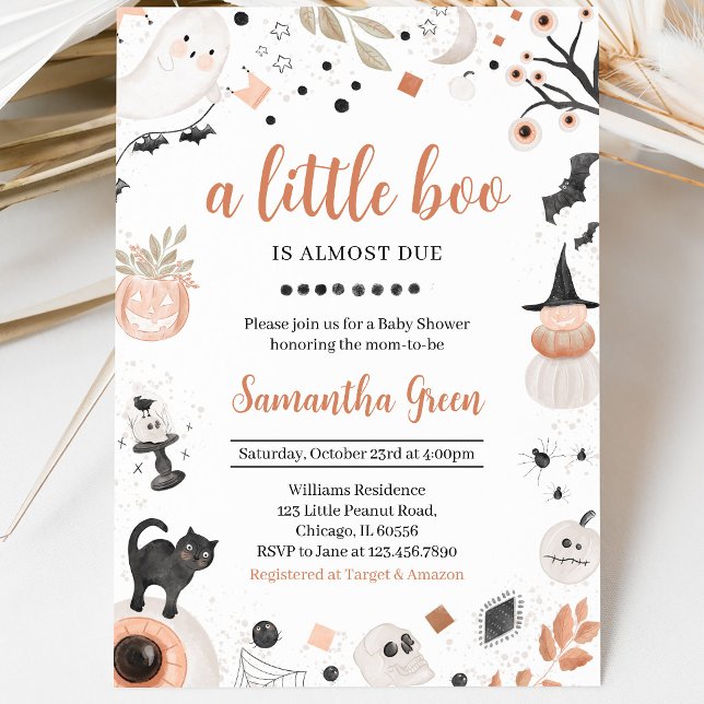 Boho Halloween Baby Shower Einladung (Von Creator hochgeladen)
