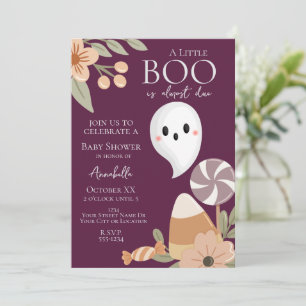 Boho Halloween Baby Shower Einladung - Niedlich Gh
