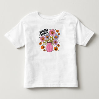 Boho-Halloween-Blumen-PNG Kleinkind T-shirt