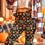 Boho Halloween Floral Skull-Kernnetz Leggings<br><div class="desc">Mit diesen boho blumigen Leggings, die spukhafte Schädel und Kürbisse mit einem whimsical cotesscore ästhetischen verbinden, verzaubert Halloween den Geist. Diese Leggings sind perfekt für diejenigen, die eine einzigartige Urlaubsmode Liebe haben, und bieten eine stilvolle Mischung aus Gemütlichkeit und Eleganz. Ideal für lässige Ansammlungen, Halloween-Partys oder festliche Herbstausflüge kombinieren diese...</div>