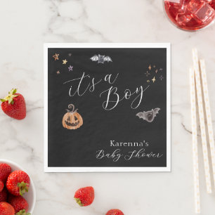 Boho Halloween ist eine Baby-Dusche Serviette