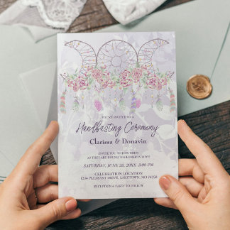 Boho-Handfasting-Triple-Mond-Traumfänger Einladung