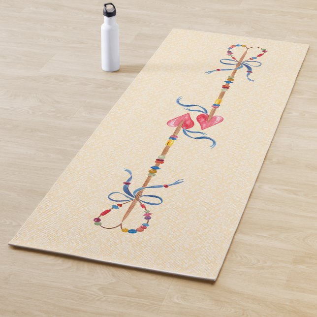 Boho Heart Arrows Yogamatte (Beispiel)