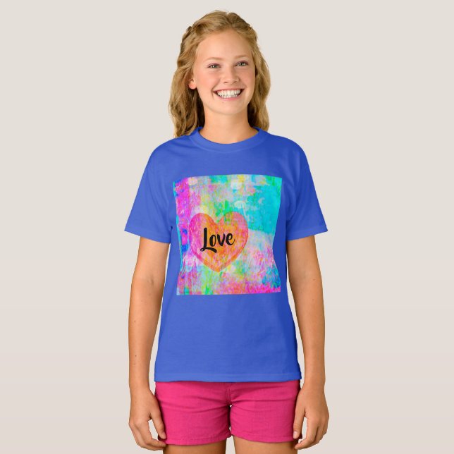 Boho Heart Liebe T-Shirt (Vorne ganz)