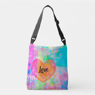 Boho Heart Liebe Tragetaschen Mit Langen Trägern