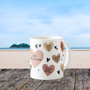 Boho Heart Teacher Geschenkgutschrift und Dankbark Kaffeetasse