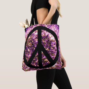 Boho Helle Unscharfe Glitzernde Neonlichter Friede