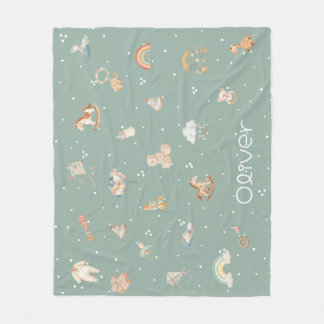 Boho-Herbst-Babyparty-Fleece-Decke Fleecedecke