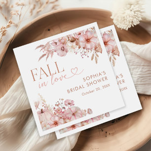 Boho-Herbst-Blumen-Kürbis-Braut-Party Serviette