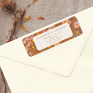 Boho-Herbst-Blumenhochzeit