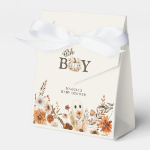 Boho-Herbst-Gespenster-Blumenmuster Oh Junge Baby- Geschenkschachtel