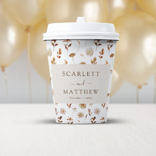 Boho-Herbst Pappbecher