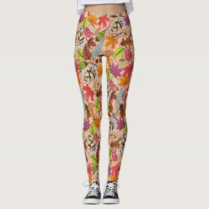 Boho Herbstapricot-Leggings Leggings