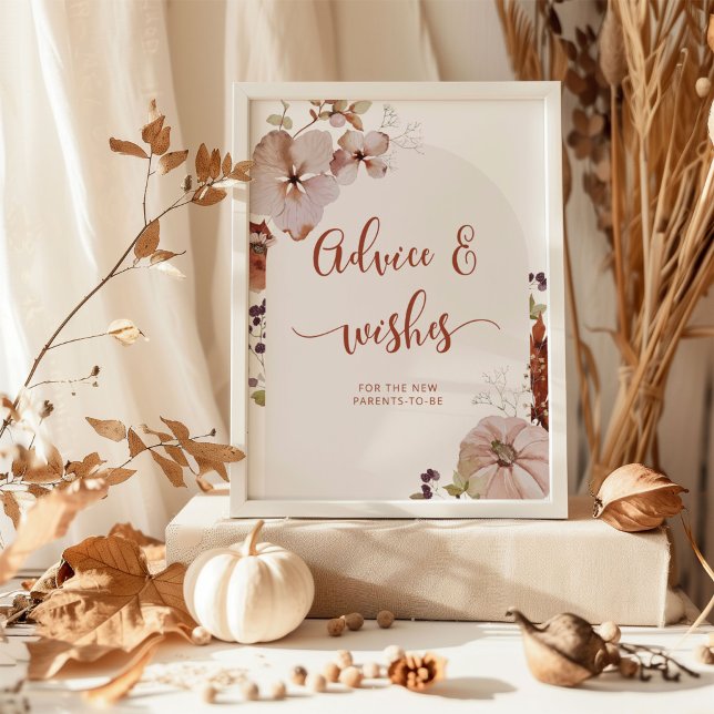 Boho Herbstberatung und -wünsche  Poster (Von Creator hochgeladen)