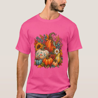 Boho-Herbstkürbisse T-Shirt