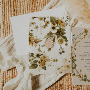 Boho-Herbstwildblume   Botanische gepresste Blumen