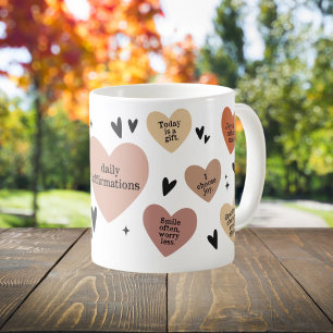Boho Herz Zitat Geschenk, Lehrernachweis Kaffeetasse