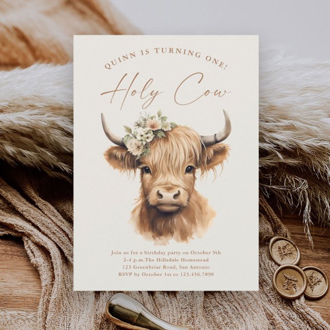 Boho Highland Cow Budget Kindergeburtstag Party (Von Creator hochgeladen)