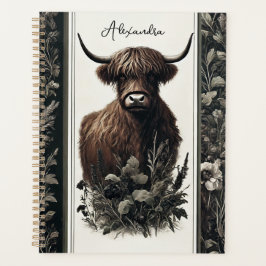 Boho Highland Cow Planer
