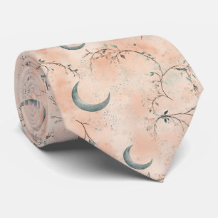 Boho-Himmels-Blumen-Mond-Muster (3) Krawatte