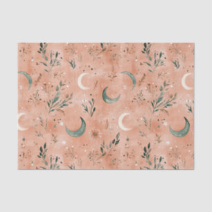 Boho-Himmels-Blumen-Mond-Muster (4) Seidenpapier