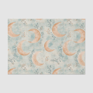 Boho-Himmels-Blumen-Mond-Muster (8) Seidenpapier