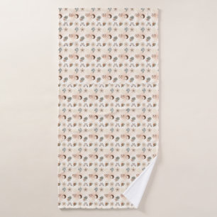 Boho-Himmels-Blumenmuster Badehandtuch