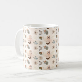 Boho-Himmels-Blumenmuster Kaffeetasse