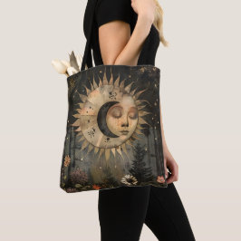Boho Himmels-Sonne-Mond-Wildblumengarten