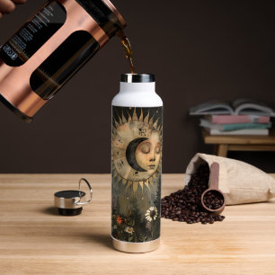 Boho Himmelsgarten Sonne Mond Wildblume Trinkflasche