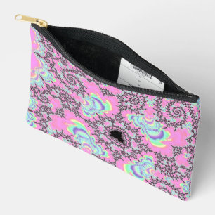 Boho-Hippie-Einhorn-Pastell-Mandelbrot-Fraktal Zubehörtasche