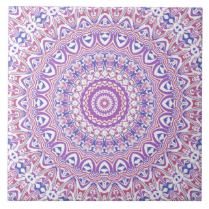 Boho Hippie Funky Groovy Bohemian Kaleidoskop Fliese