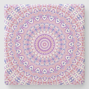 Boho Hippie Funky Groovy Bohemian Kaleidoskop Steinuntersetzer