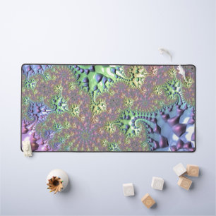 Boho Hippie Groovy Glänzende Farbige Regenbogen Fr Schreibtischunterlage