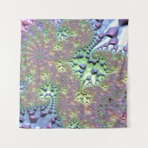 Boho Hippie Groovy Shiny Colorful Rainbow Fraktal