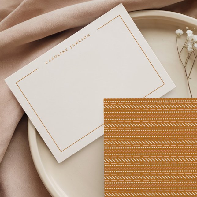 Boho Hippie Retro Flat Note Card Mitteilungskarte (Von Creator hochgeladen)
