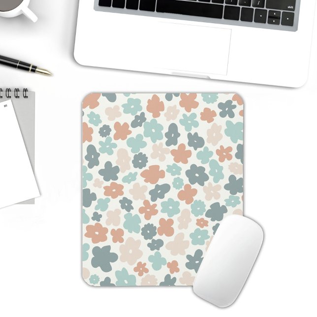 Boho Hippie Retro pastel Blume iPad Mini-Abdeckung Mousepad (Von Creator hochgeladen)
