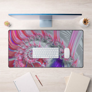 Boho Hippie Trippy Funky Nautilus Spirale Fraktal Schreibtischunterlage