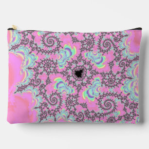 Boho Hippie Unicorn Pastel Mandelbrot Fraktal Zubehörtasche