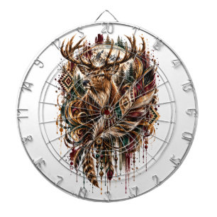 Boho-Hirsch, Träumend von Hirschen Dartscheibe