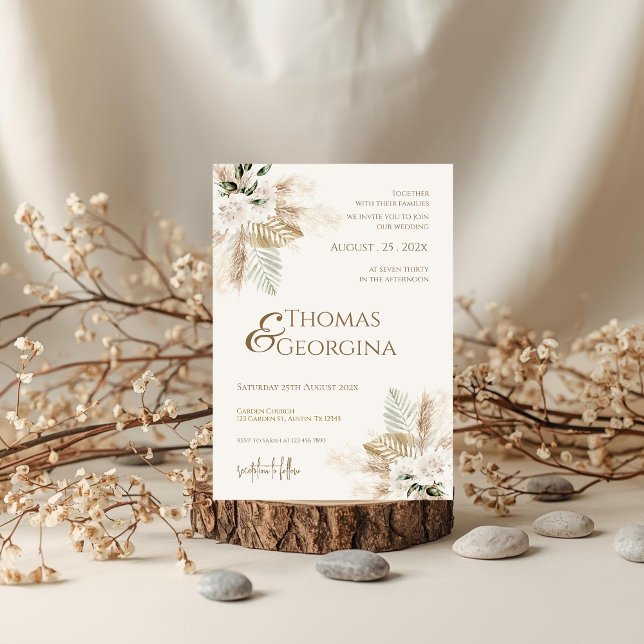 Boho-Hochzeitseinladung Einladung (Von Creator hochgeladen)
