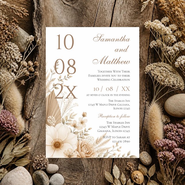 Boho-Hochzeitseinladung Einladung (Von Creator hochgeladen)